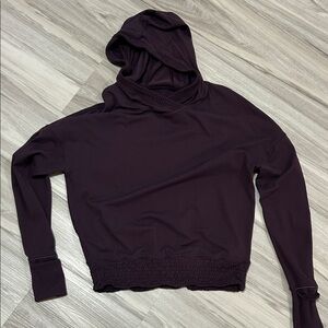 Lululemon Women's Hooded Pullover Top - Deep Plum